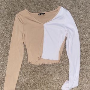 Shein small long sleeve crop top